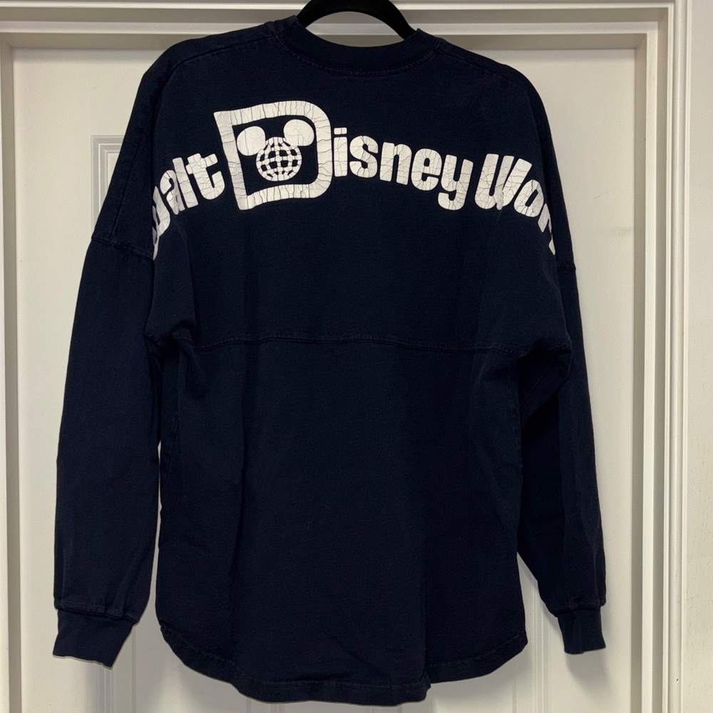 Walt Disney World spirit Jersey Women's Navy Long Sleeve Tee